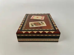 Mid-20th Century Inlaid Moroccan Playing Card Case Box