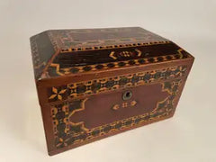 19th English Regency Inlaid Jewelry Box