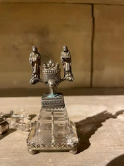 18th Century Italian Baroque Silver and Rock Crystal Crucifix
