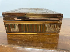 18th Century French Straw Marquetry, 'Marqueterie de Paille' Work Box