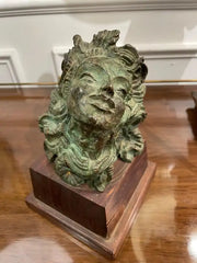 French Bronze 'Head of a Woman' by Emile Antoine Bourdelle,