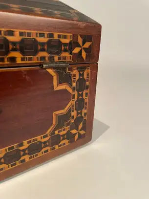 19th English Regency Inlaid Jewelry Box
