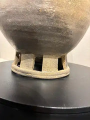 Korean Earthenware Pedestal Vessel, Three Kingdoms Period, 57 BC - 668 AD