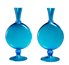 Vittorio Zecchin, pair Soffiato vases, model 5093