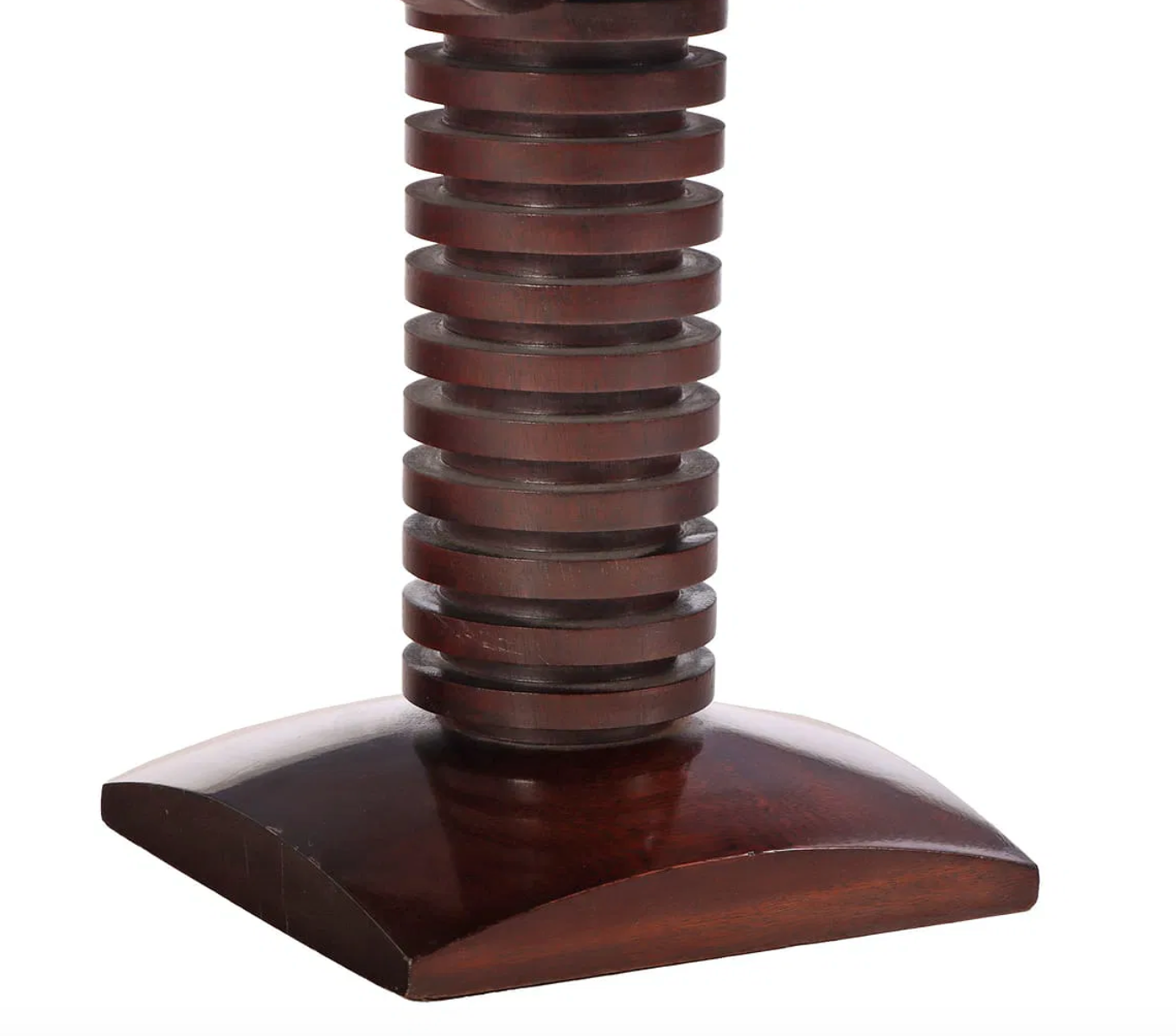 French Mahogany Occasional Table by Victor Courtray
