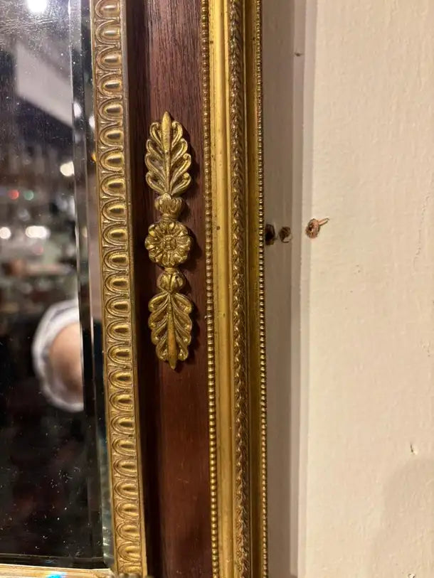 French Empire Style Gilt Bronze Two Light Candle Sconce with Swan Decoration