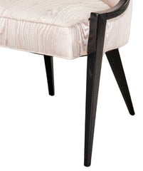 Harvey Probber Pair Ebonized Mahogany of Gondola Chairs, Model 1053