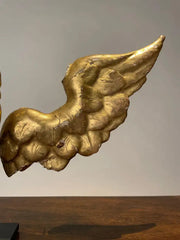 18th Century Italian Gilt Wood Winged Angel Putto