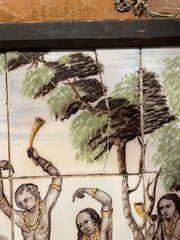 18th/19th Century Portuguese Tile Painting of Native Americans