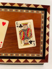 Mid-20th Century Inlaid Moroccan Playing Card Case Box