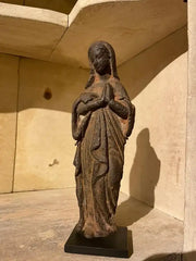 17th French Century Iron Figure of The Virgin