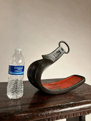 18th Century Japanese Silver Inlaid Iron Shogun Stirrup Abumi