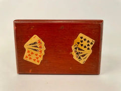 Italian Painted and Lacquered Playing Card Box