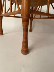 19th Century Bentwood Thebes Stool with Larkin Company Label
