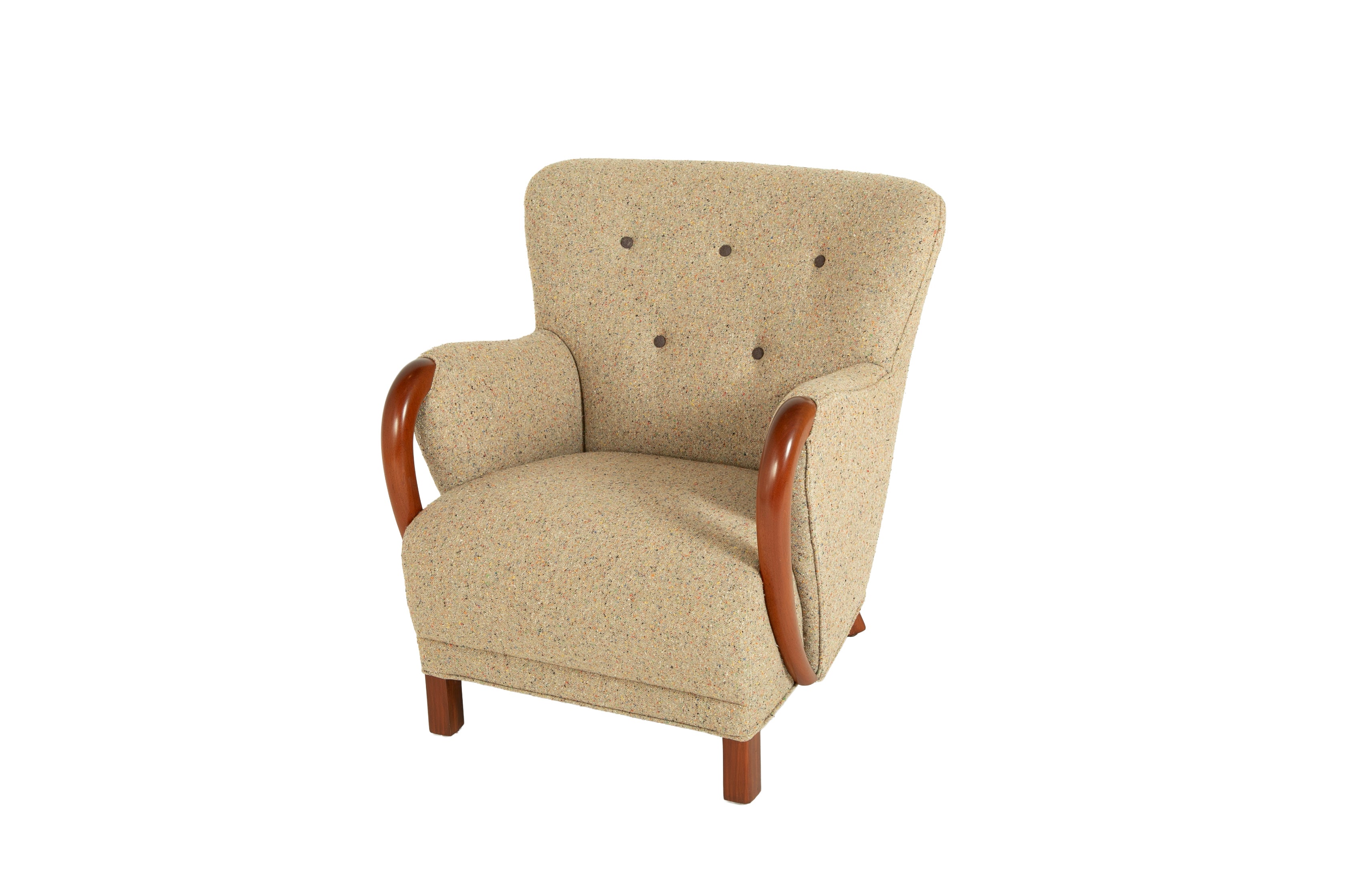 Armchair In The Manner of Viggo Boesen in BDDW fabric