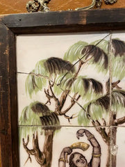 18th/19th Century Portuguese Tile Painting of Native Americans