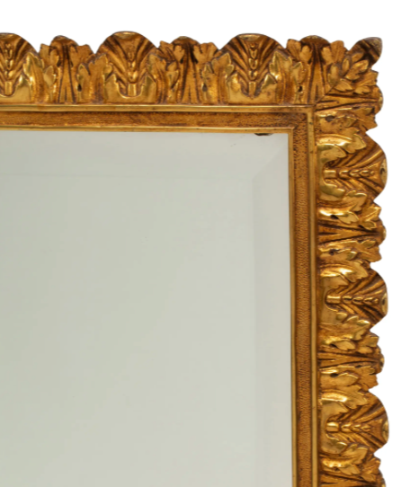 A Pair of Louis XVI Style Gilt Bronze Mirrors