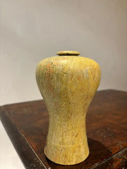 19th Century Japanese Carved Stone Bud Vase