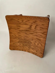 19th Century Bentwood Thebes Stool with Larkin Company Label
