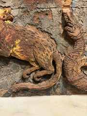 19th Century Anglo Indian Carving of an Elephant, a Tiger, a Serpent and a Rat