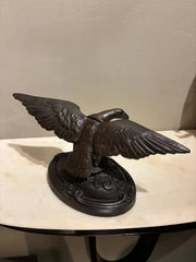 19th Century American Cast Iron Eagle Sculpture