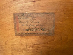 19th Century Bentwood Thebes Stool with Larkin Company Label