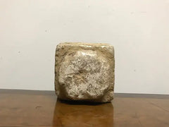 Cypriot Byzantine Limestone Mortar with Craved Abstract Decoration