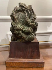 French Bronze 'Head of a Woman' by Emile Antoine Bourdelle,