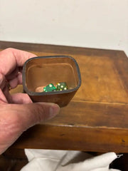Vintage Italian Leather Gambling Dice Cup