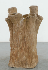 Large Faux Bois Tree Trunk Planter
