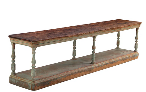 French Drapers Table with Great Patina