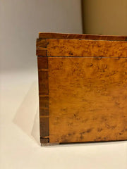 19th Century American Birds Eye Maple Wood Box