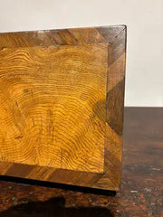19th Century Regency Elm Wood and Rosewood Box