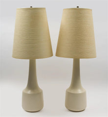 Pair of Mid-Century Ceramic Lamps by Lotte and Gunnar Bostlund