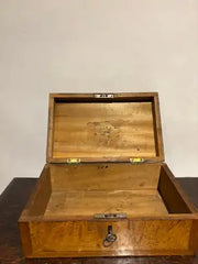 19th Century Regency Elm Wood and Rosewood Box