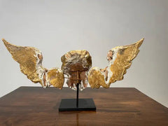 18th Century Italian Gilt Wood Winged Angel Putto