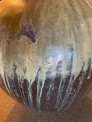 19th Century Japanese Green Glazed Ceramic Storage Jar, Large Scale