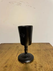 19th Century Whaler Made Turned Ebony Stemmed Cup
