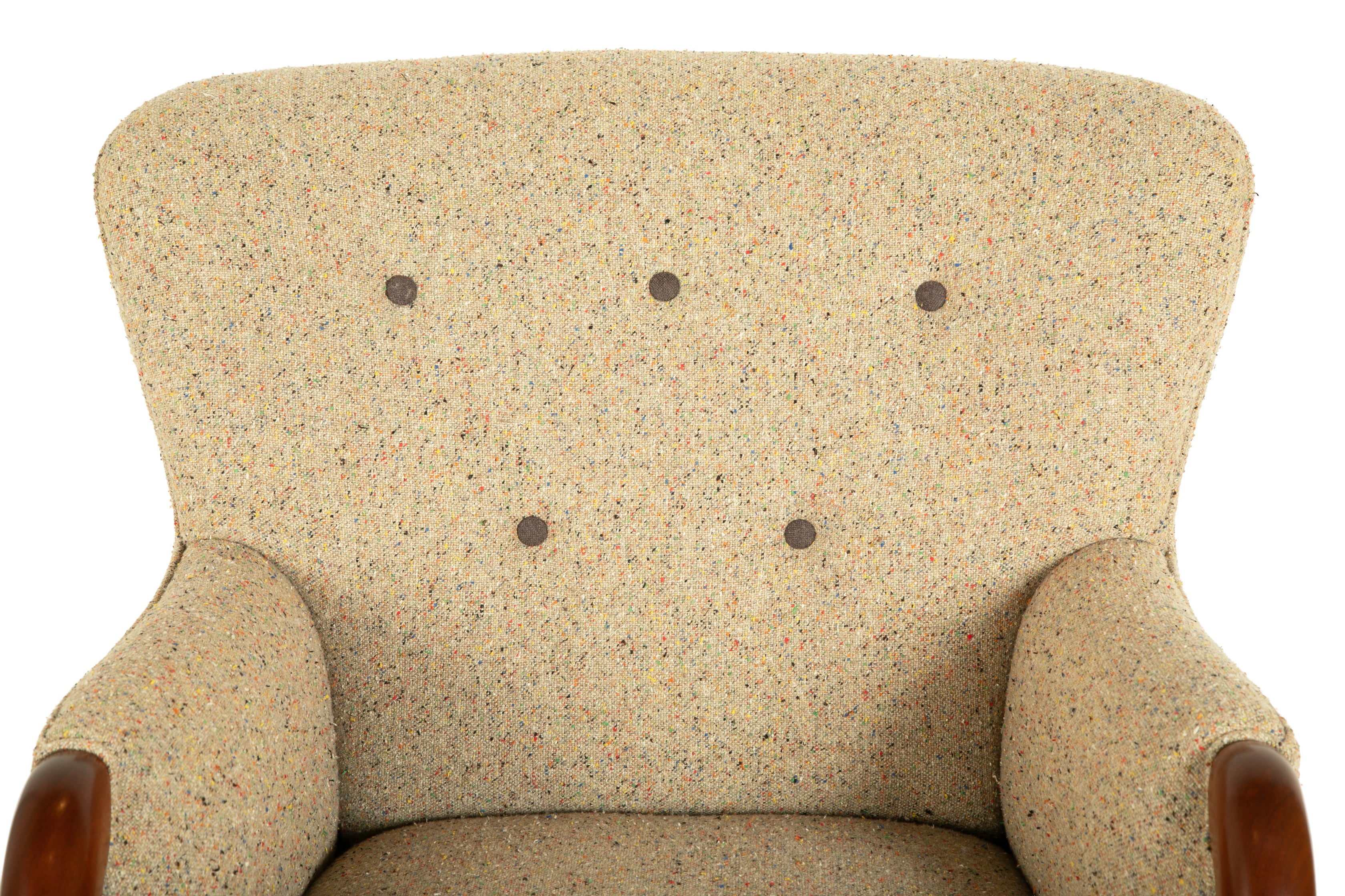 Armchair In The Manner of Viggo Boesen in BDDW fabric
