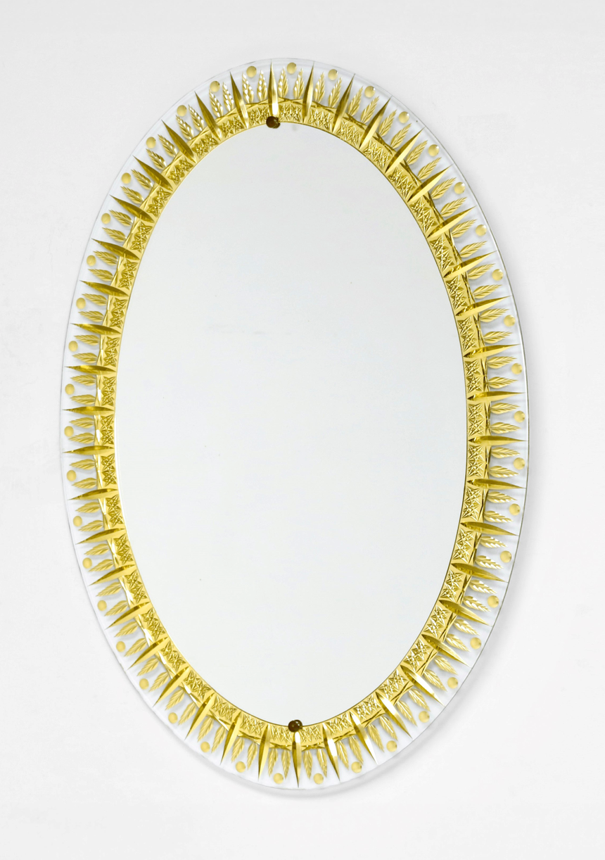 Cristal Art Oval Mirror