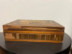 18th Century French Straw Marquetry, 'Marqueterie de Paille' Work Box