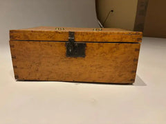 19th Century American Birds Eye Maple Wood Box