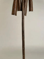 African Iron Spear-Form Currency Mounted on a Custom Steel Base