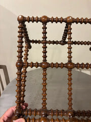 19th Century English Regency Turned Elmwood Book Stand with Bone Decoration