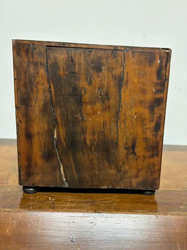 17th Century Dutch Baroque Rosewood Chest with Etched Bone Inlay