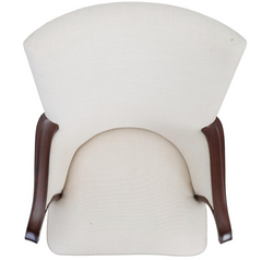 A Pair of Brazilian Rosewood High-Backed Armchairs Designed by Ernst Kühn Frame