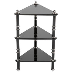 Lacquered Wood & Aluminium Triangular Side Table by Warren McArthur