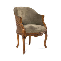 Louis XVI style Carved Beechwood Armchair
