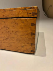 19th Century American Birds Eye Maple Wood Box