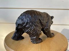 Swiss Black Forest Hand Carved Bear, circa 1900